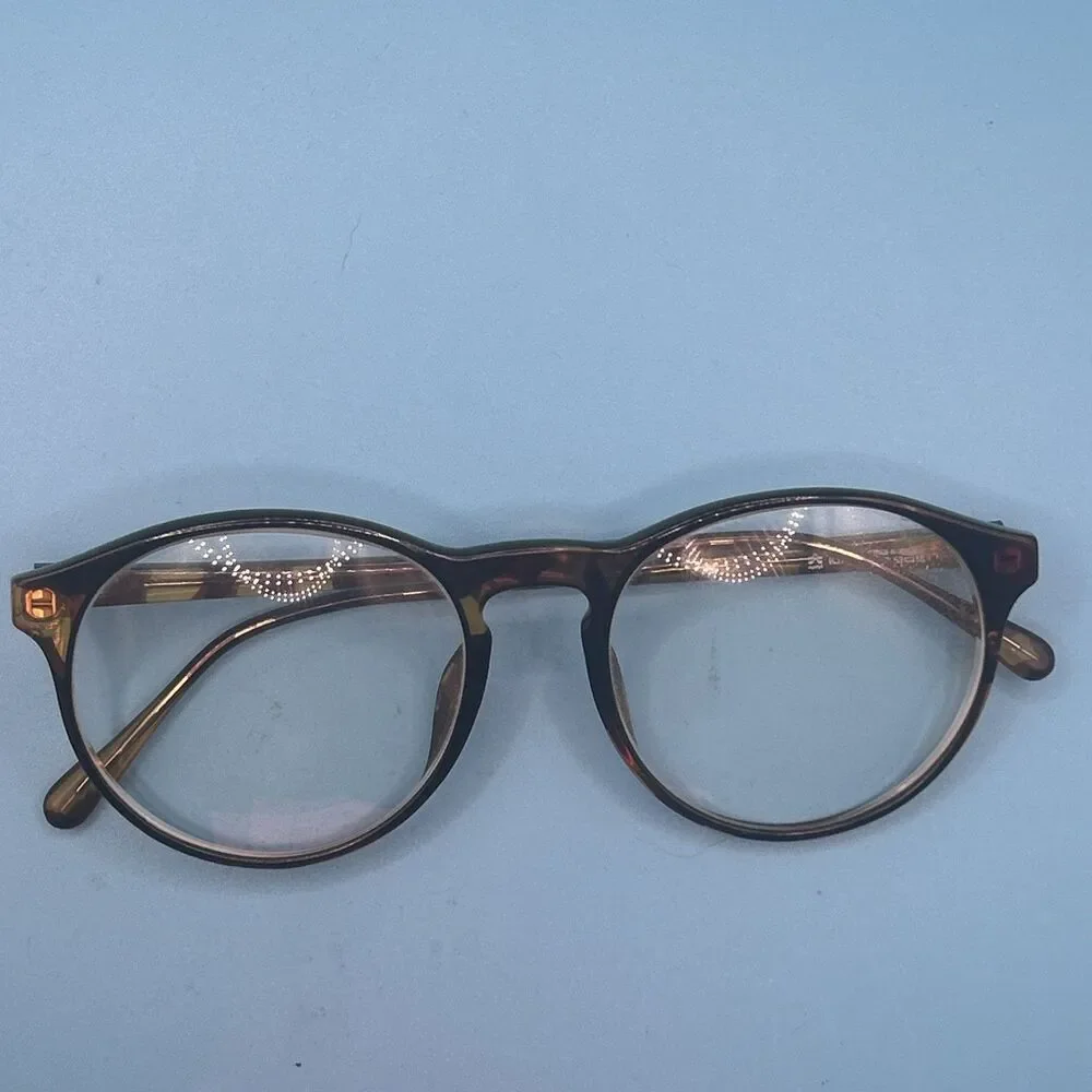 Vintage Optyl Esprit icm 7036 10 Eyeglasses Frame Tortoise Round 10-53-18